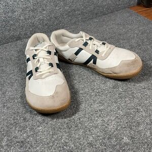 XERO Kelso Barefoot Shoes Mens 12 White/ Blue Sneaker Zero Drop Suede